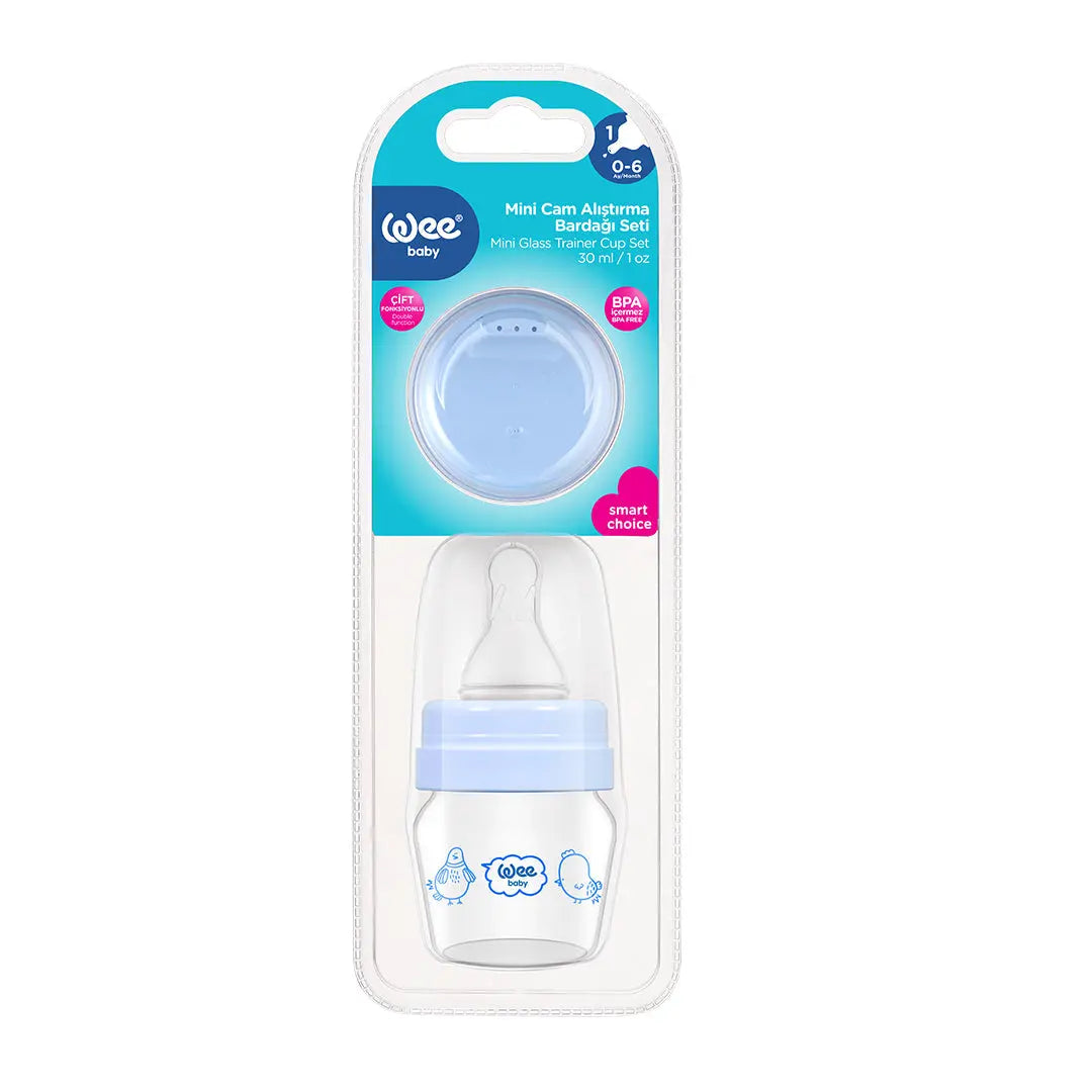 Wee Baby Mini Glass Sippy Bottle Set 30ml Wee Baby Yallatoys