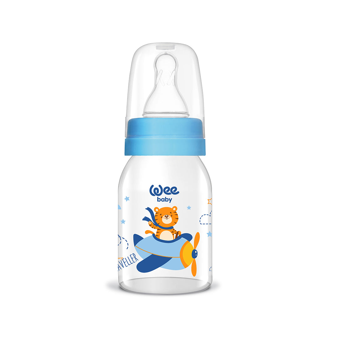 Buy Wee Baby Glass Feeding Bottle 125ml (Sold Separately Subject to Availability) | Yallatoys.com