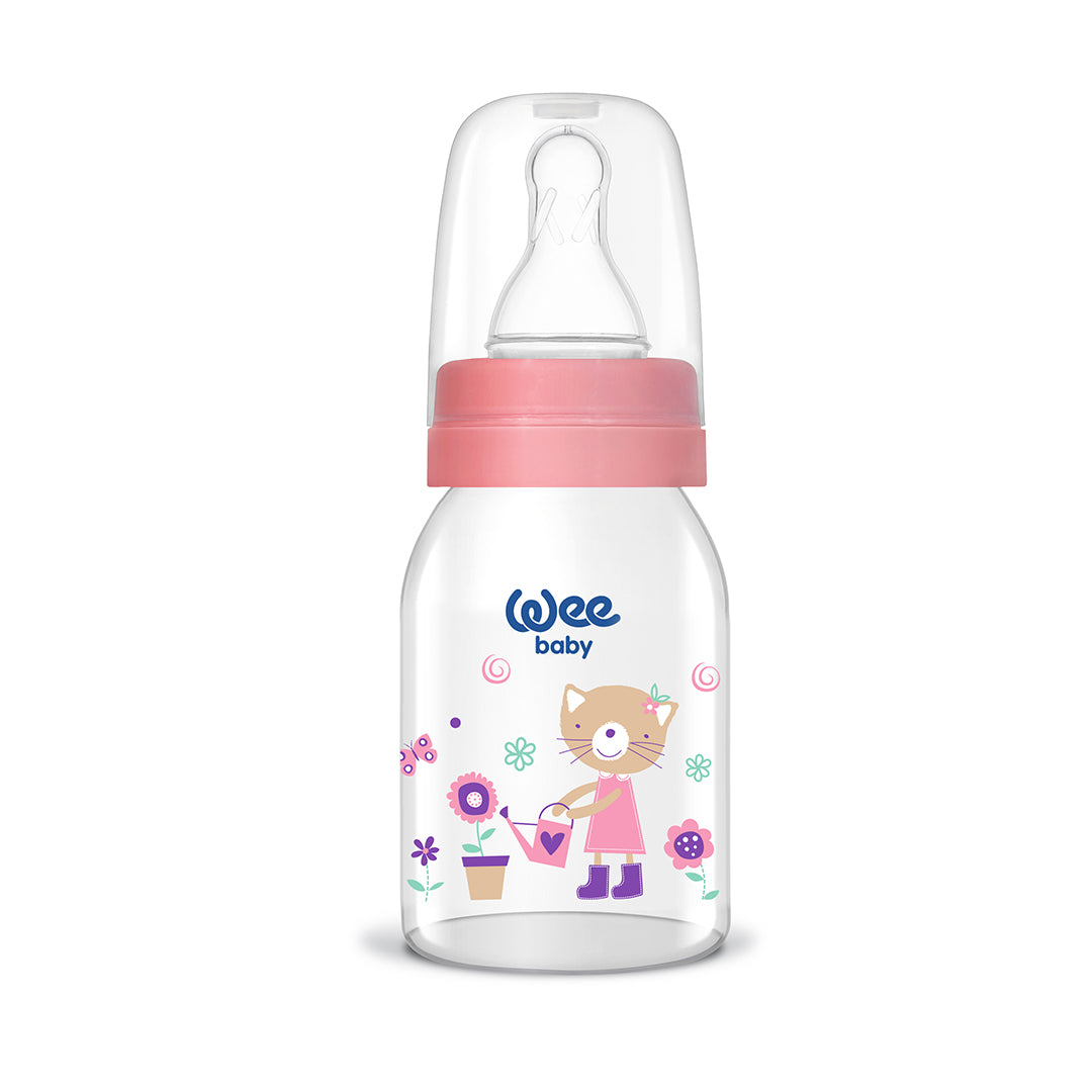 Buy Wee Baby Glass Feeding Bottle 125ml (Sold Separately Subject to Availability) | Yallatoys.com
