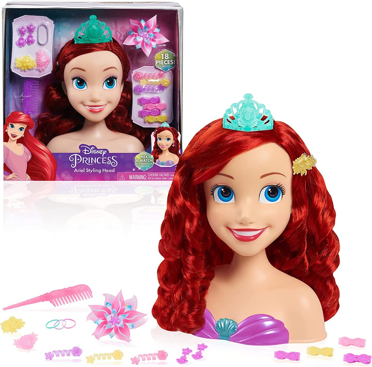 Buy Disney Princess Basic Ariel Styling Head | Yallatoys.com