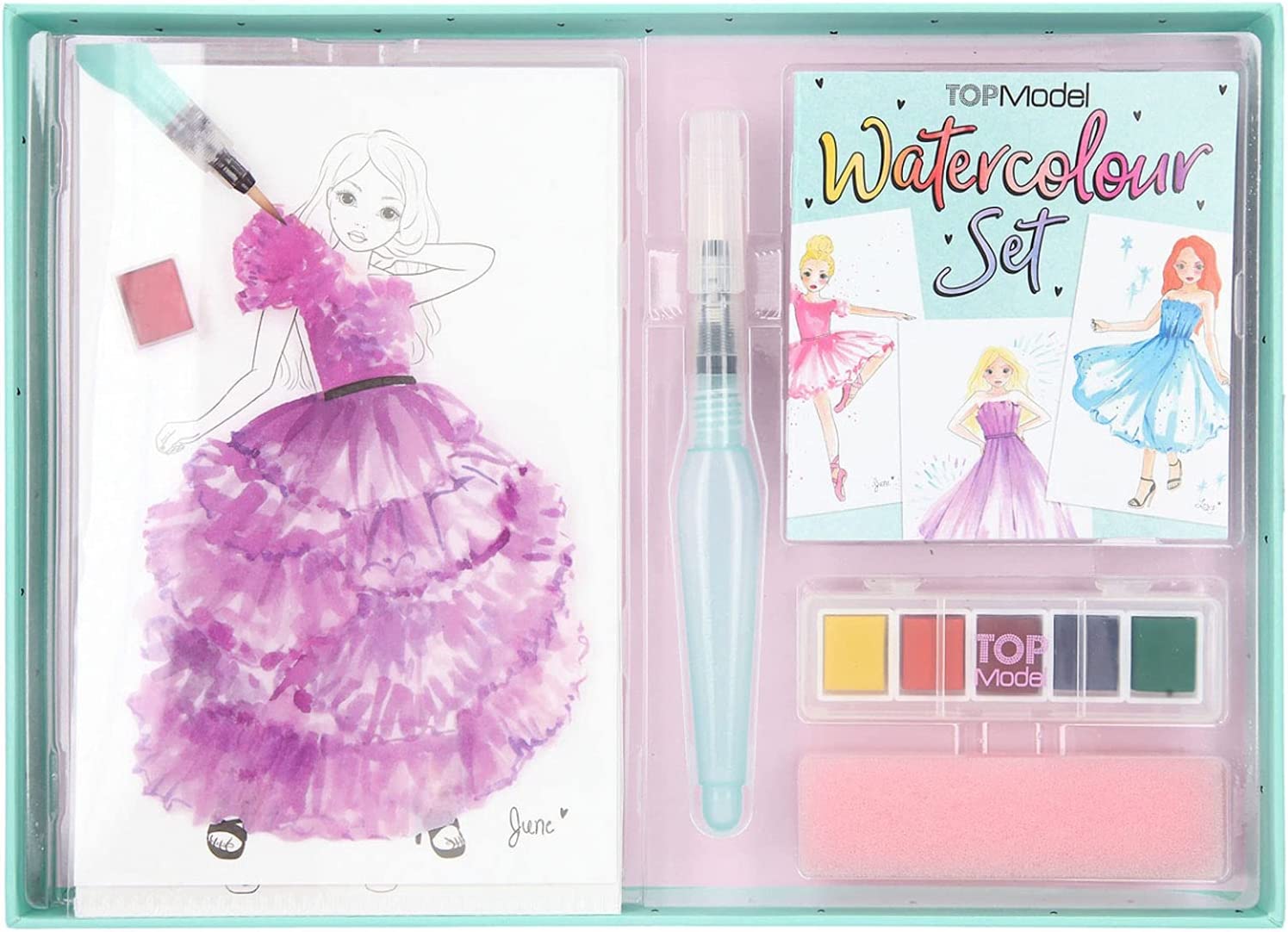 Buy Top Model Watercolour Creative Painting Set with 20 Sheets | Yallatoys.com