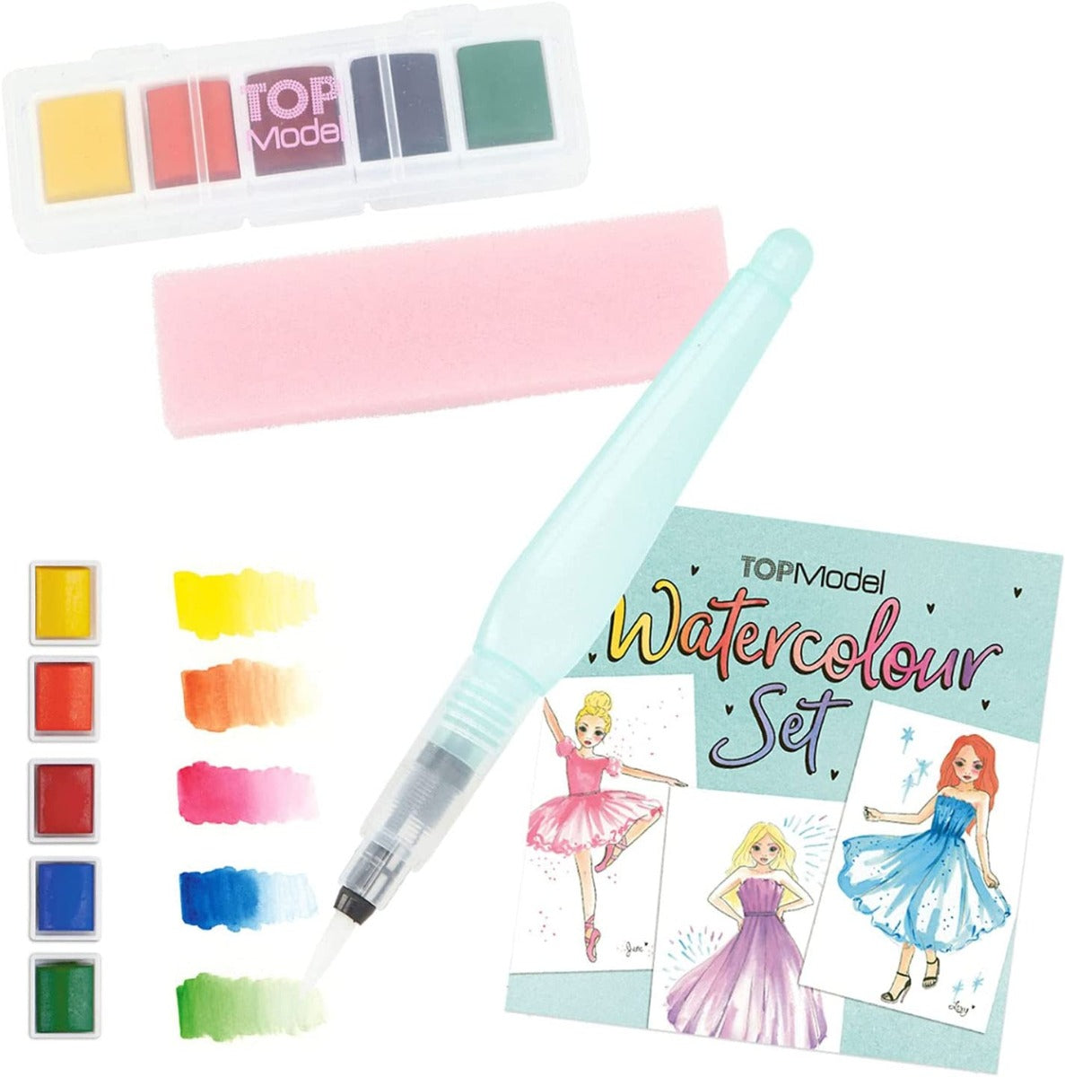 Buy Top Model Watercolour Creative Painting Set with 20 Sheets | Yallatoys.com