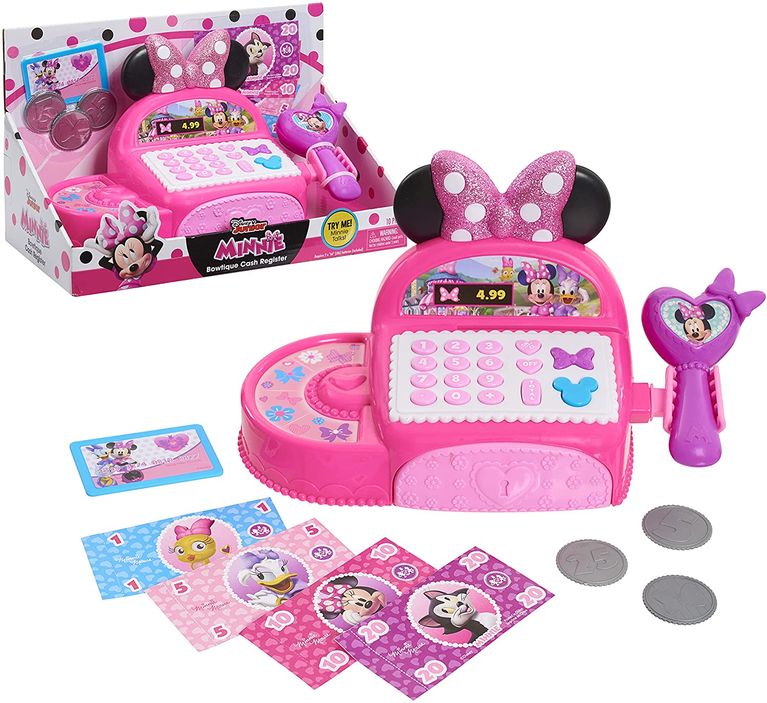 Disney minnie mouse bowtique cash register