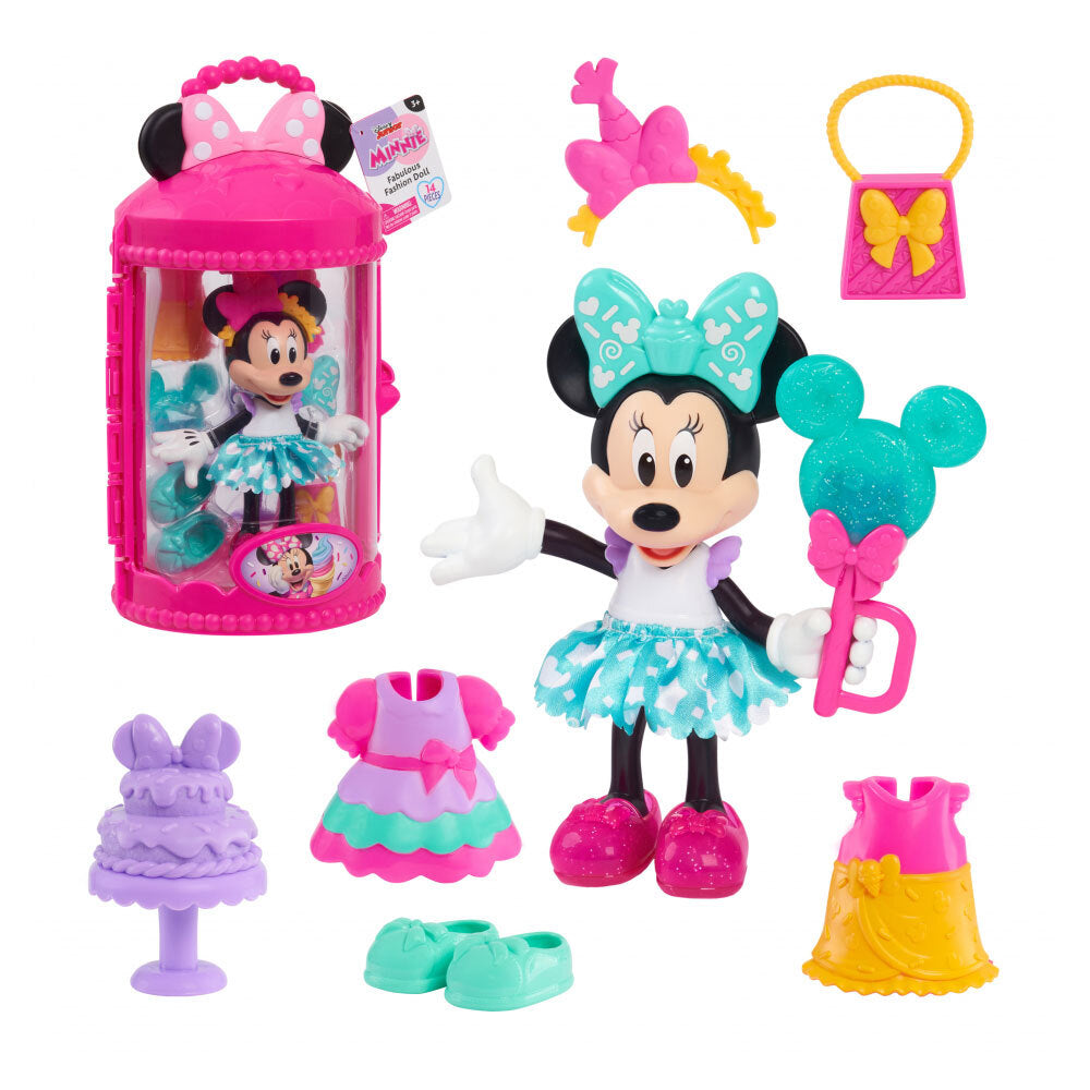 Buy Disney Minnie Mouse Fabulous Fashion Doll with Accessories (Sold Separately Subject to Availability) | Yallatoys.com