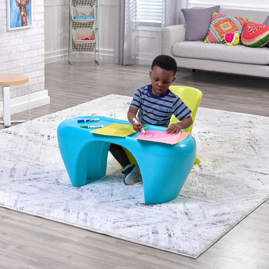 Buy Step2 Junior Chic 3 Piece Furniture Set Childrens Plastic Table and Chair Set | Yallatoys.com