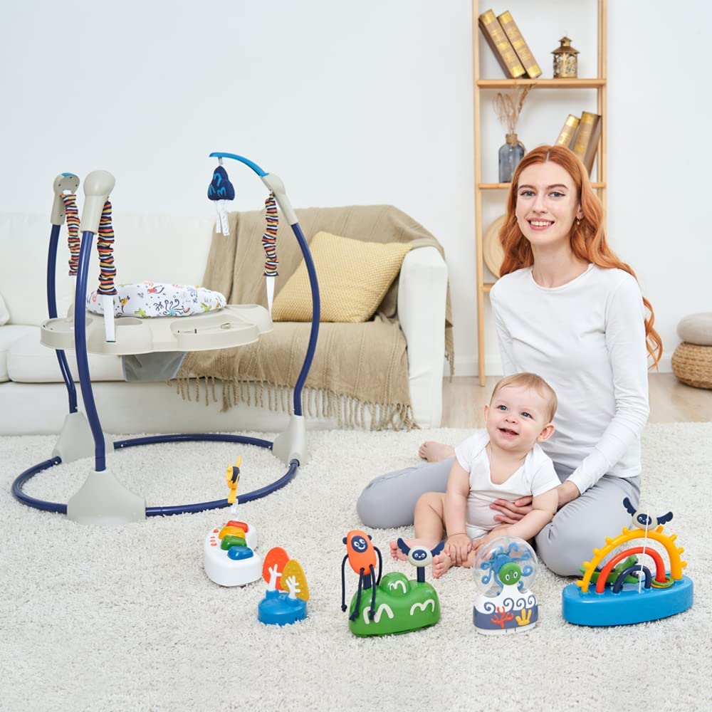 Little Story  Baby Activity Jumper Blue Little Story Yallatoys