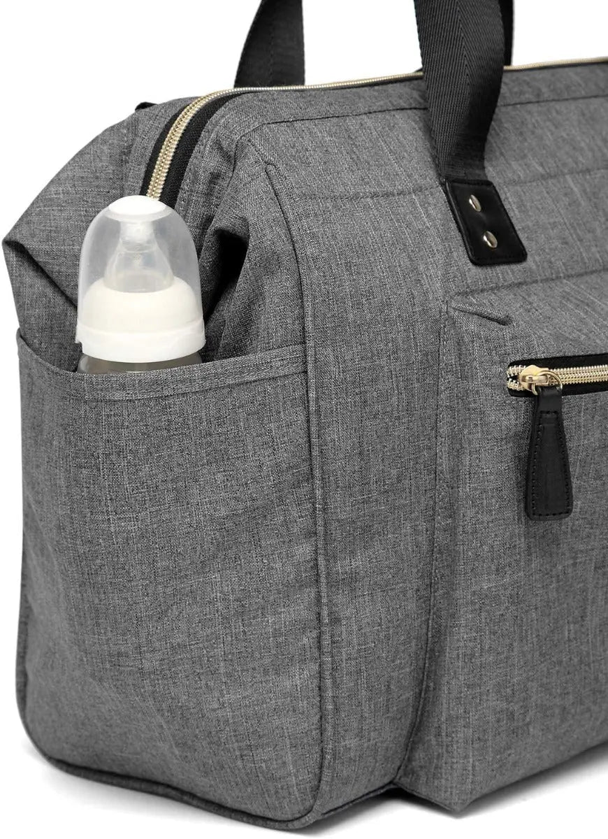 Little Story  Zera Mom Dad Diaper Bag Grey Little Story Yallatoys