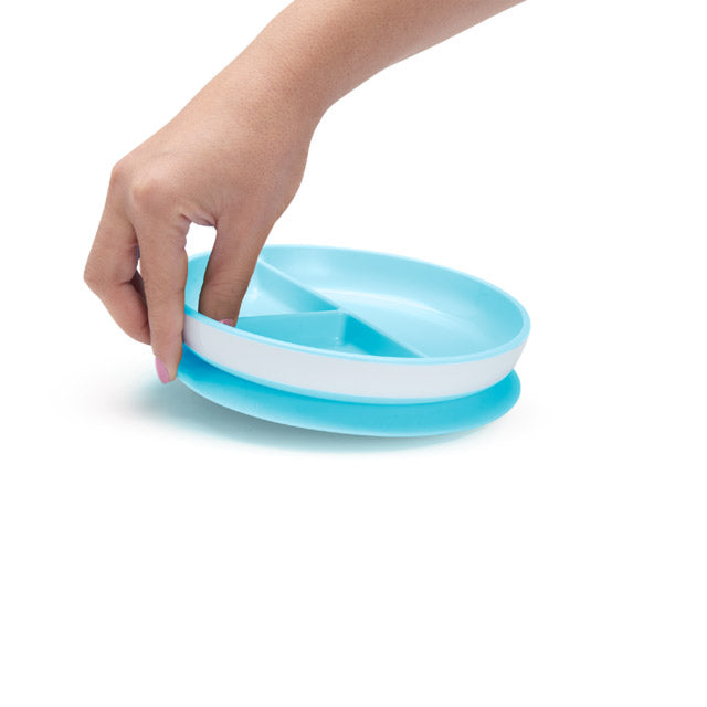 Munchkin Stay Put Suction Plate 1Pk Blue Munchkin Yallatoys