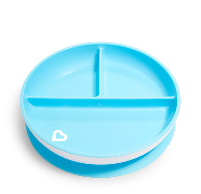 Munchkin Stay Put Suction Plate 1Pk Blue Munchkin Yallatoys