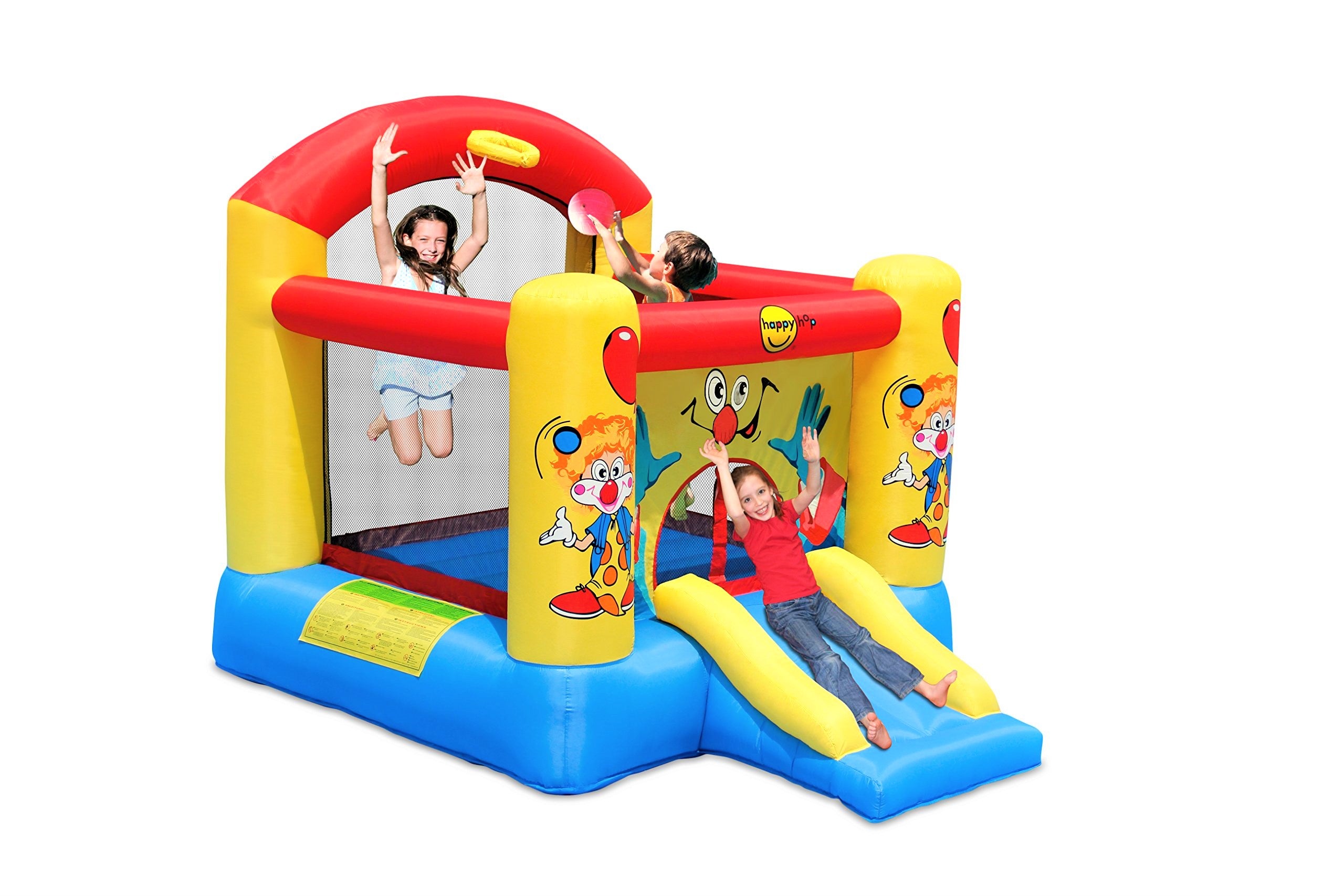 Buy Happy Hop Clown Slide and Hoop Bouncer | Yallatoys.com