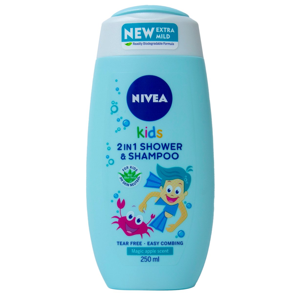 Nivea Kids 2in1 Shower & Shampoo Magic Apple 250ml Nivea Yallatoys