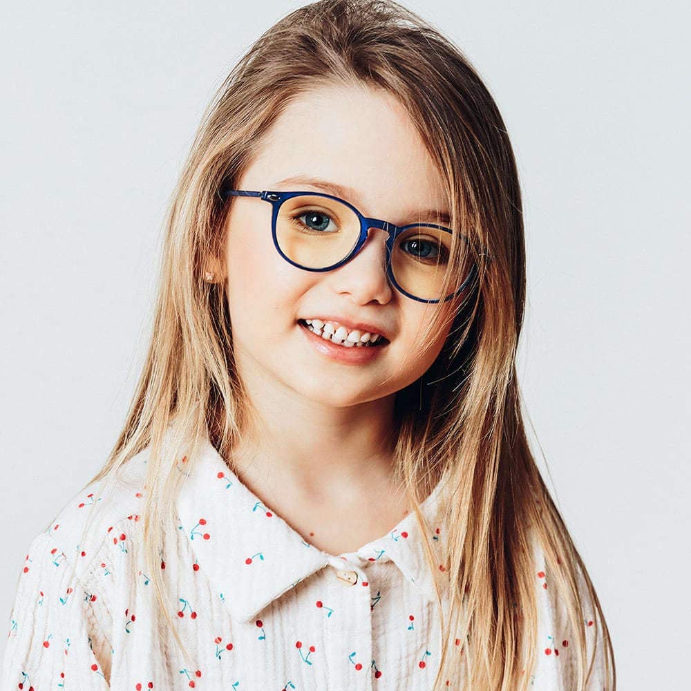 Buy Nooz Blue Light Blocking Round Shape Sunglasses Navy Blue 3-6 years | Yallatoys.com