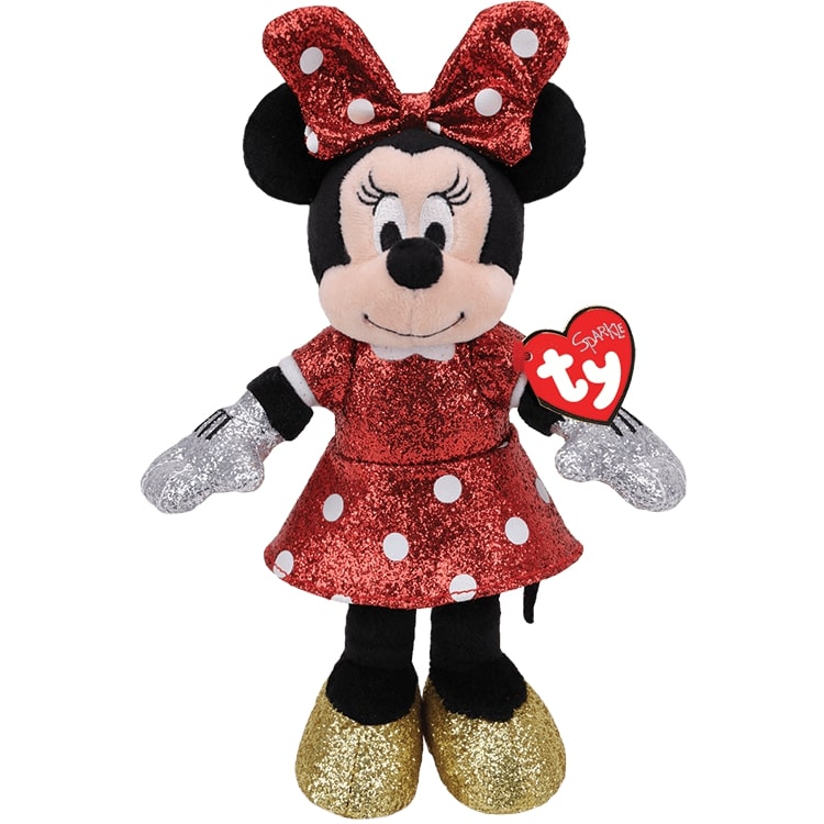 Buy TY Minnie Mouse Red Sparkle Medium 13inch | Yallatoys.com