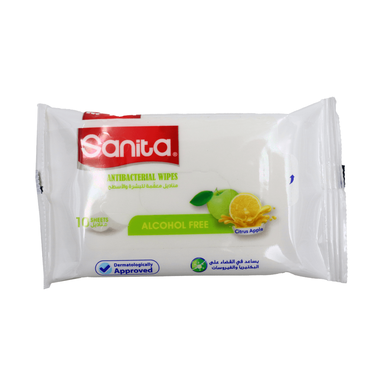 Charm  Sanita Antibacterial  Wet Wipes 10'S Charm Yallatoys