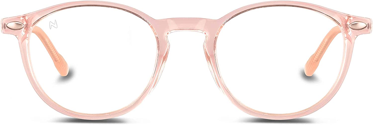 Buy Nooz Blue Light Blocking Round Shape Sunglasses Pink 3-6 years | Yallatoys.com