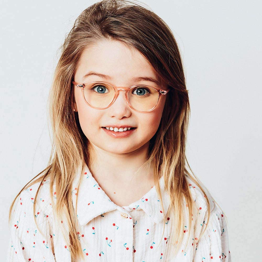 Buy Nooz Blue Light Blocking Round Shape Sunglasses Pink 3-6 years | Yallatoys.com