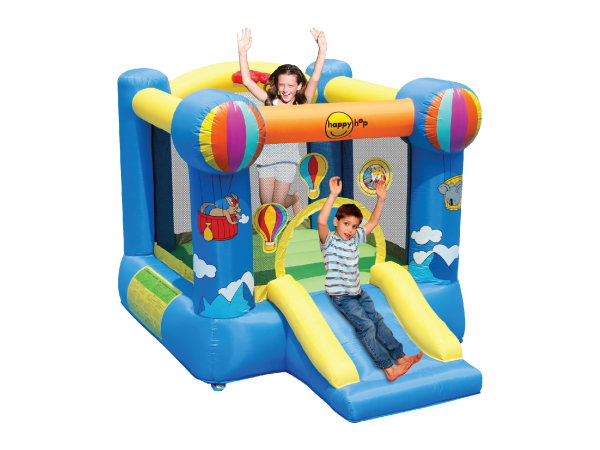 Buy Happy Hop Hot air Balloon Slide and Hoop Bouncer | Yallatoys.com