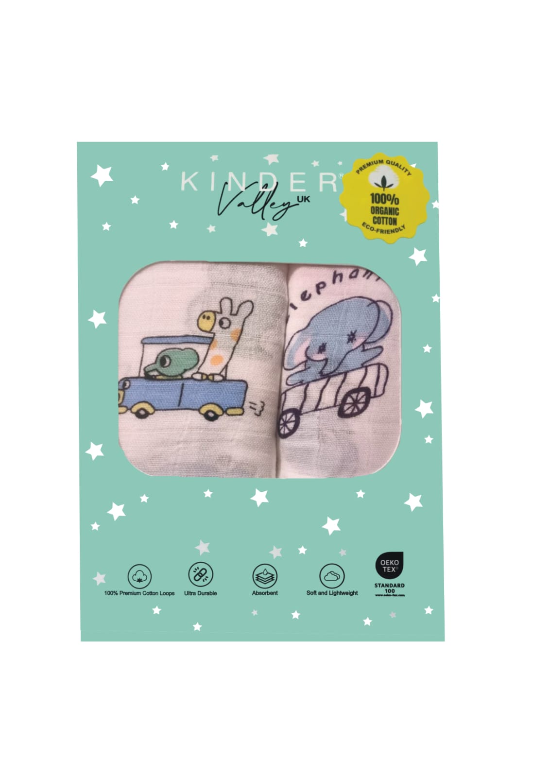 Kinder Valley Animal Prints Bamboo Muslin Swaddle Kinder Valley Yallatoys