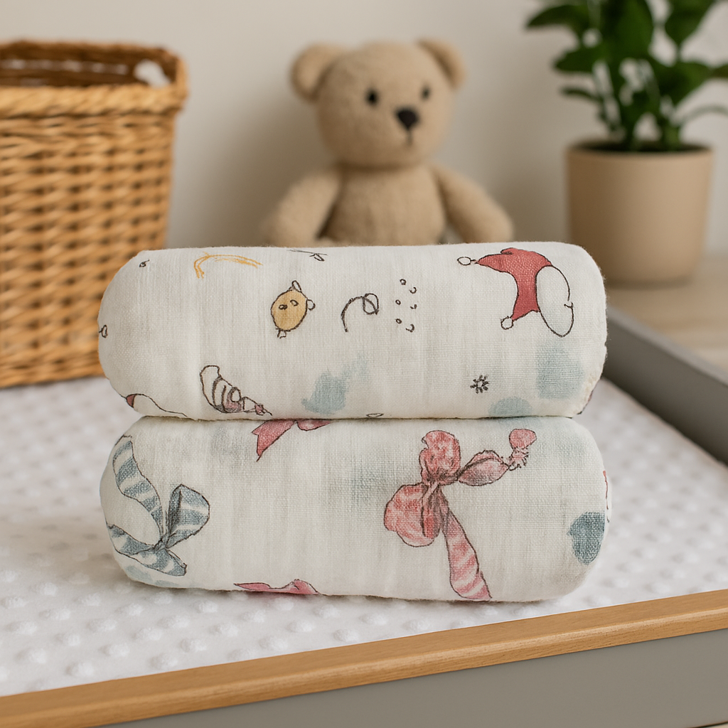 Kinder Valley Bamboo Muslin Grace swaddle Pack of 2 Kinder Valley Yallatoys