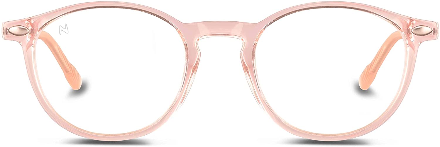 Buy Nooz Blue Light Blocking Round Shape Sunglasses Pink 6 years and above | Yallatoys.com