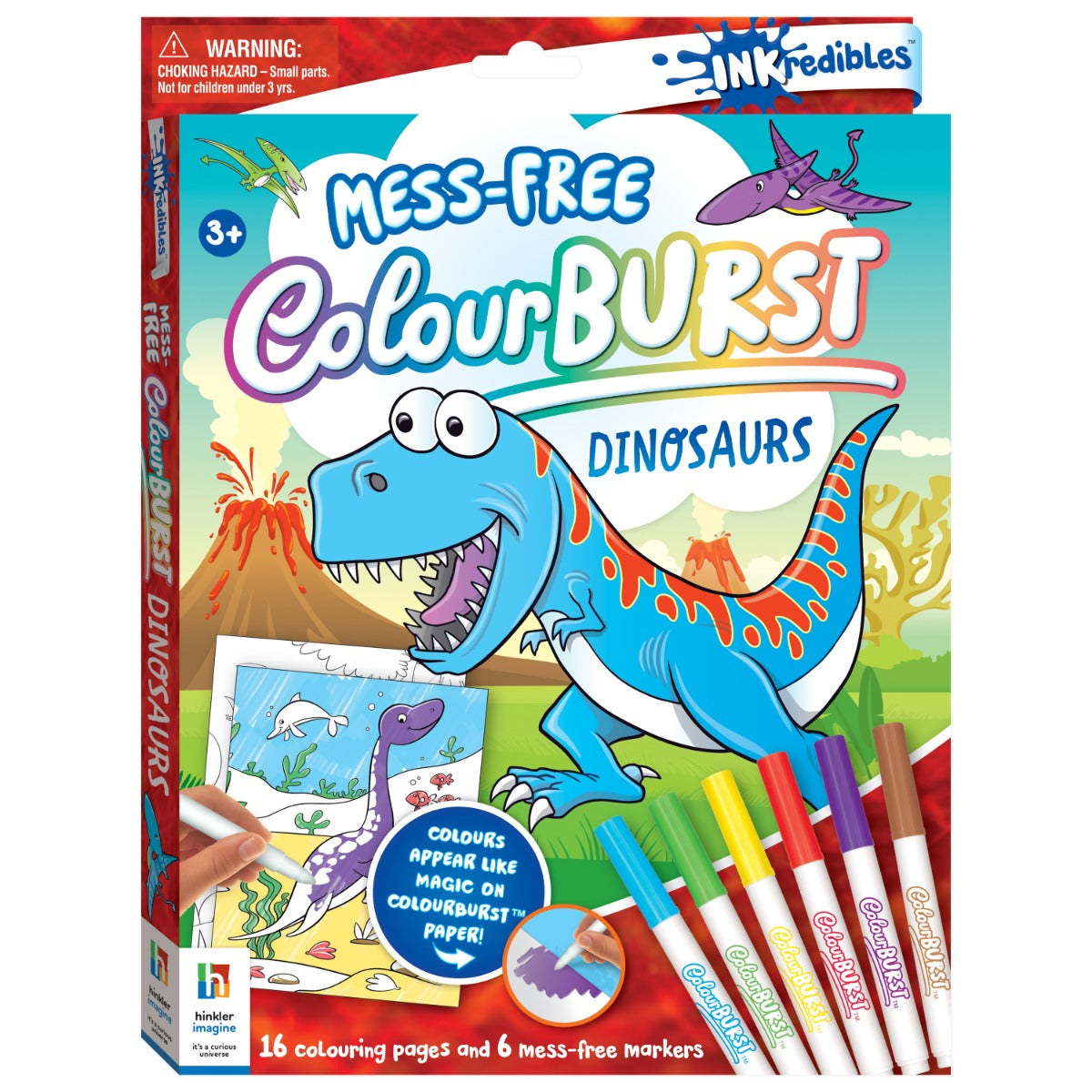 Buy Hinkler Inkredibles Colour Burst Colouring Dinosaurs | Yallatoys.com