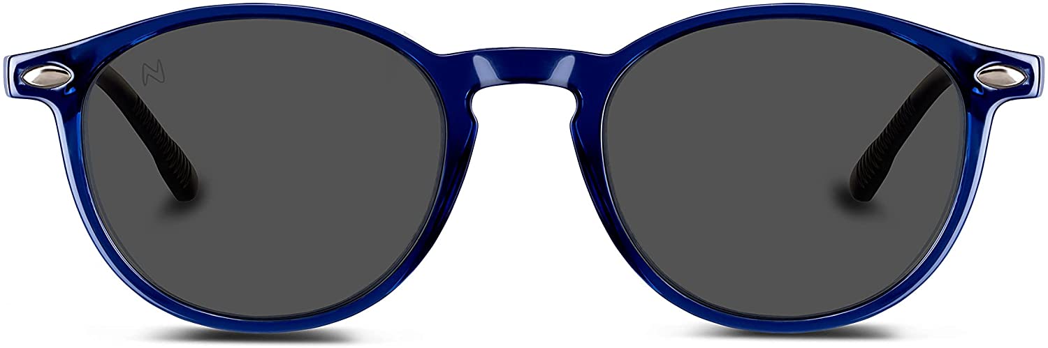 Buy Nooz Polarized Cruzy Collection Round Shape Sunglasses Navy Blue 3-6 years | Yallatoys.com