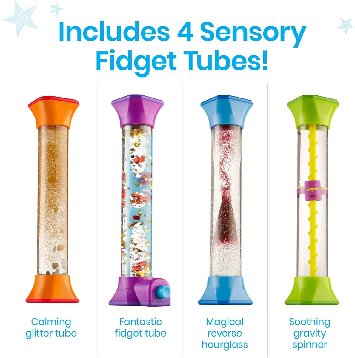 Buy Learning Resources Sensory Fidget Tubes Set of 4 | Yallatoys.com