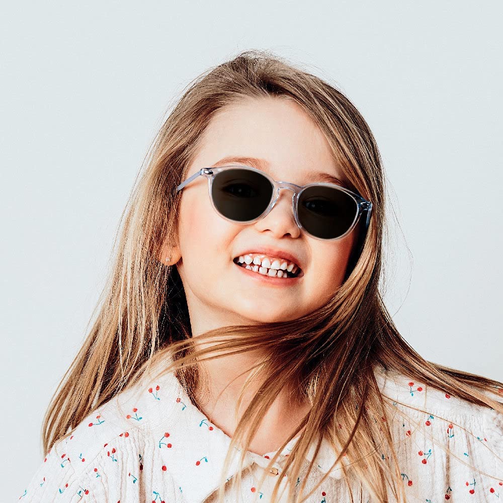 Buy Nooz Polarized Cruzy Collection Round Shape Sunglasses Light Blue 6 years and above | Yallatoys.com