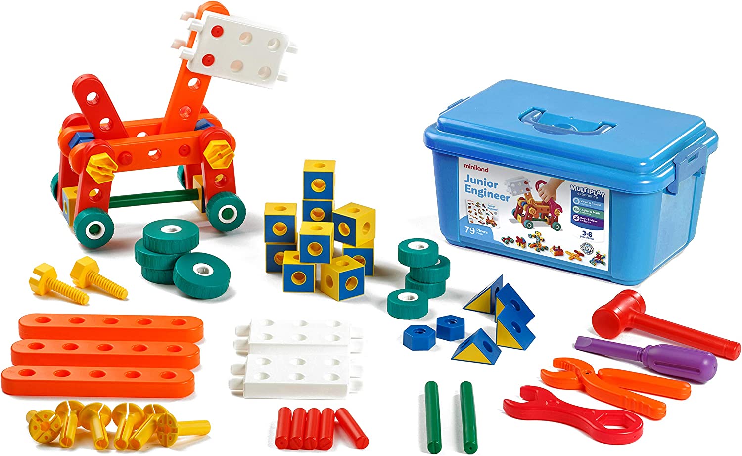Buy Miniland Junior Engineer 79pcs Set | Yallatoys.com