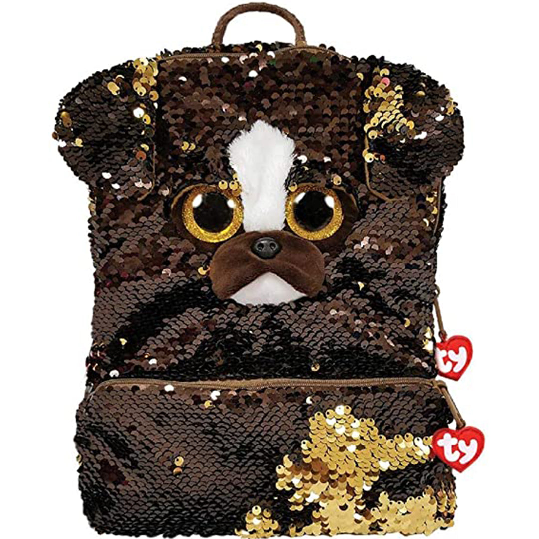 Buy TY Fashion Sequin Dog Brutus Backpack | Yallatoys.com