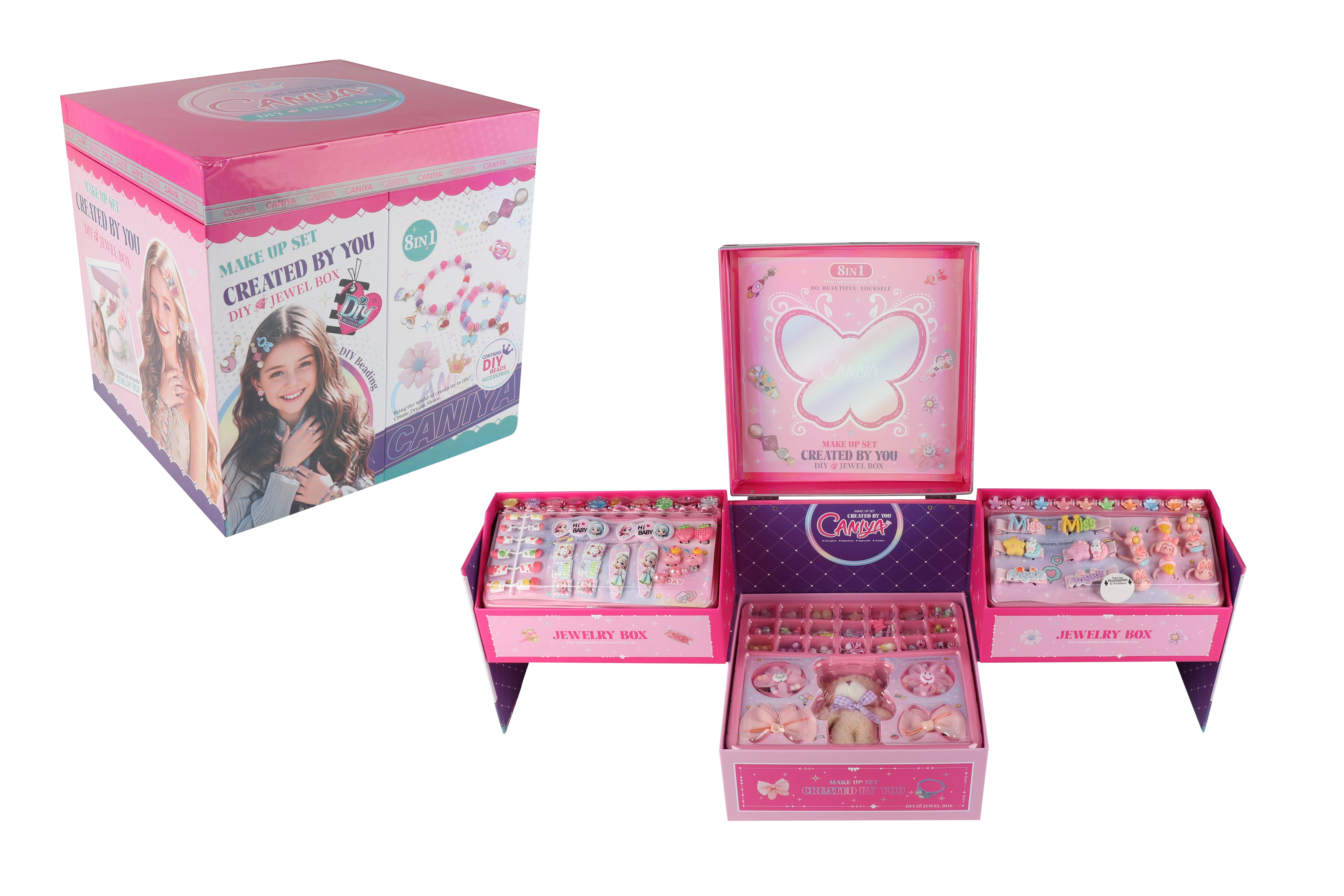 Caniya DIY Beads Jewelry Making Kit with Jewelry Storage Box Caniya Yallatoys