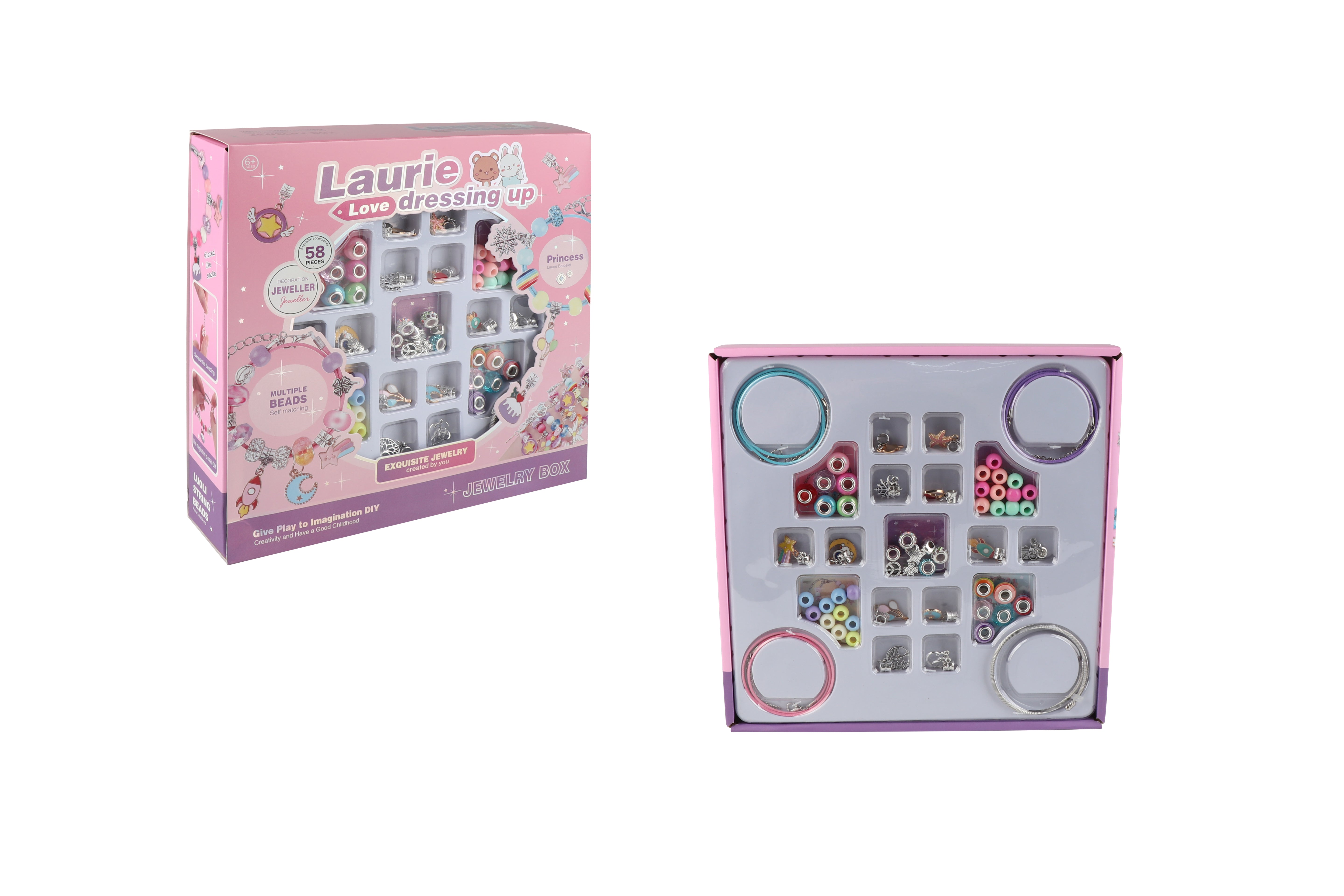 Caniya DIY Beads Jewelry Making Kit 58 Pieces Caniya Yallatoys