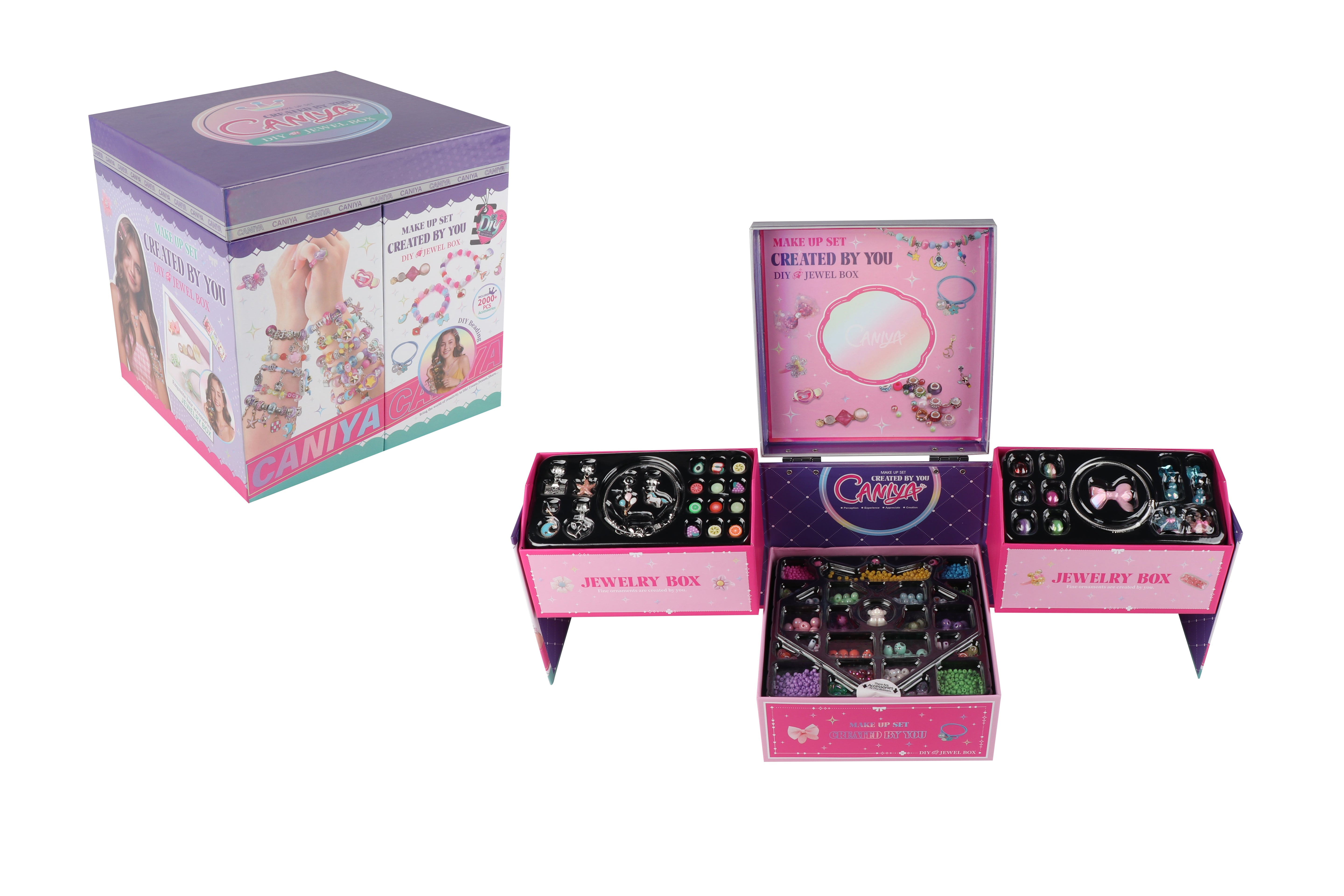 Caniya 8 in 1 DIY Beads Jewelry Making Kit with Jewelry Gift Box Caniya Yallatoys