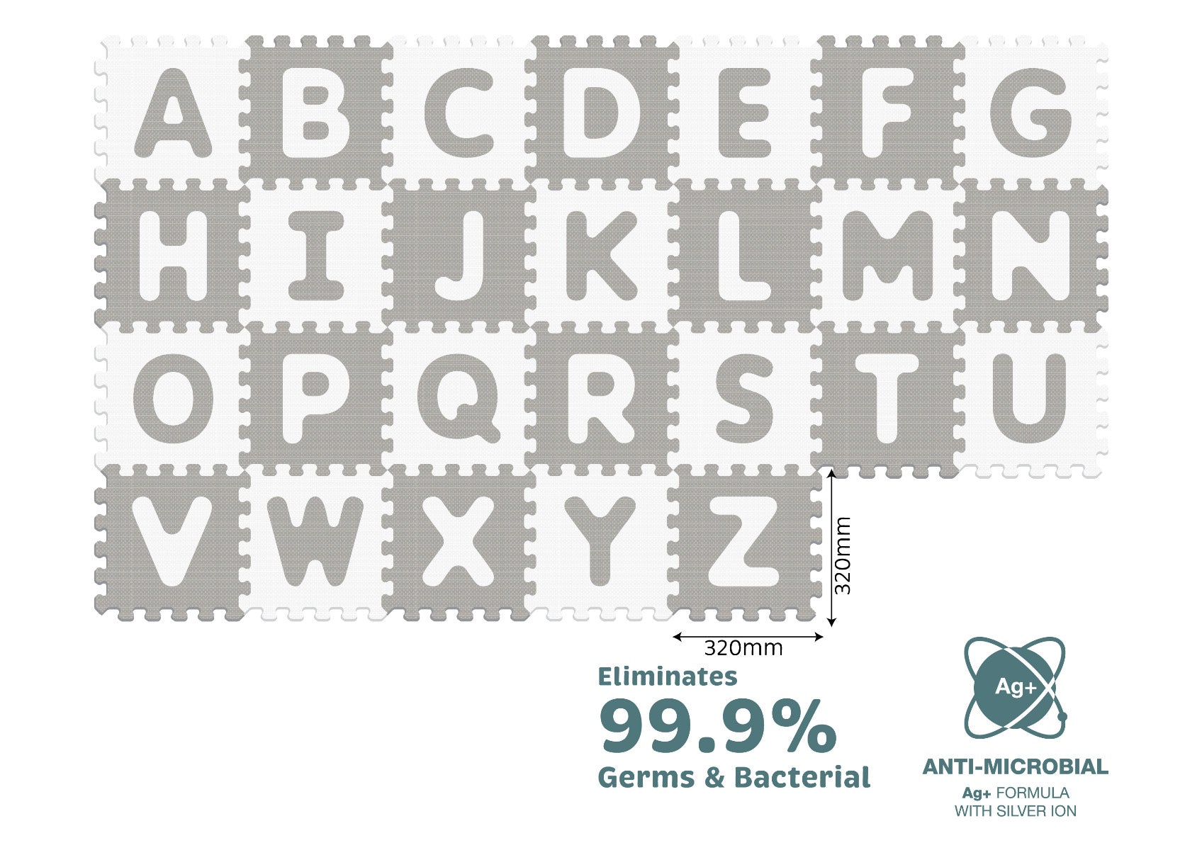 Sunta Antibacterial Alphabet Puzzle Mat
