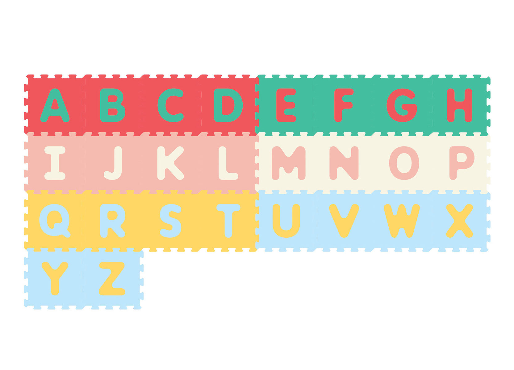 Sunta Antibacterial Alphabet Puzzle Mat Multicolor 26pcs Sunta Yallatoys