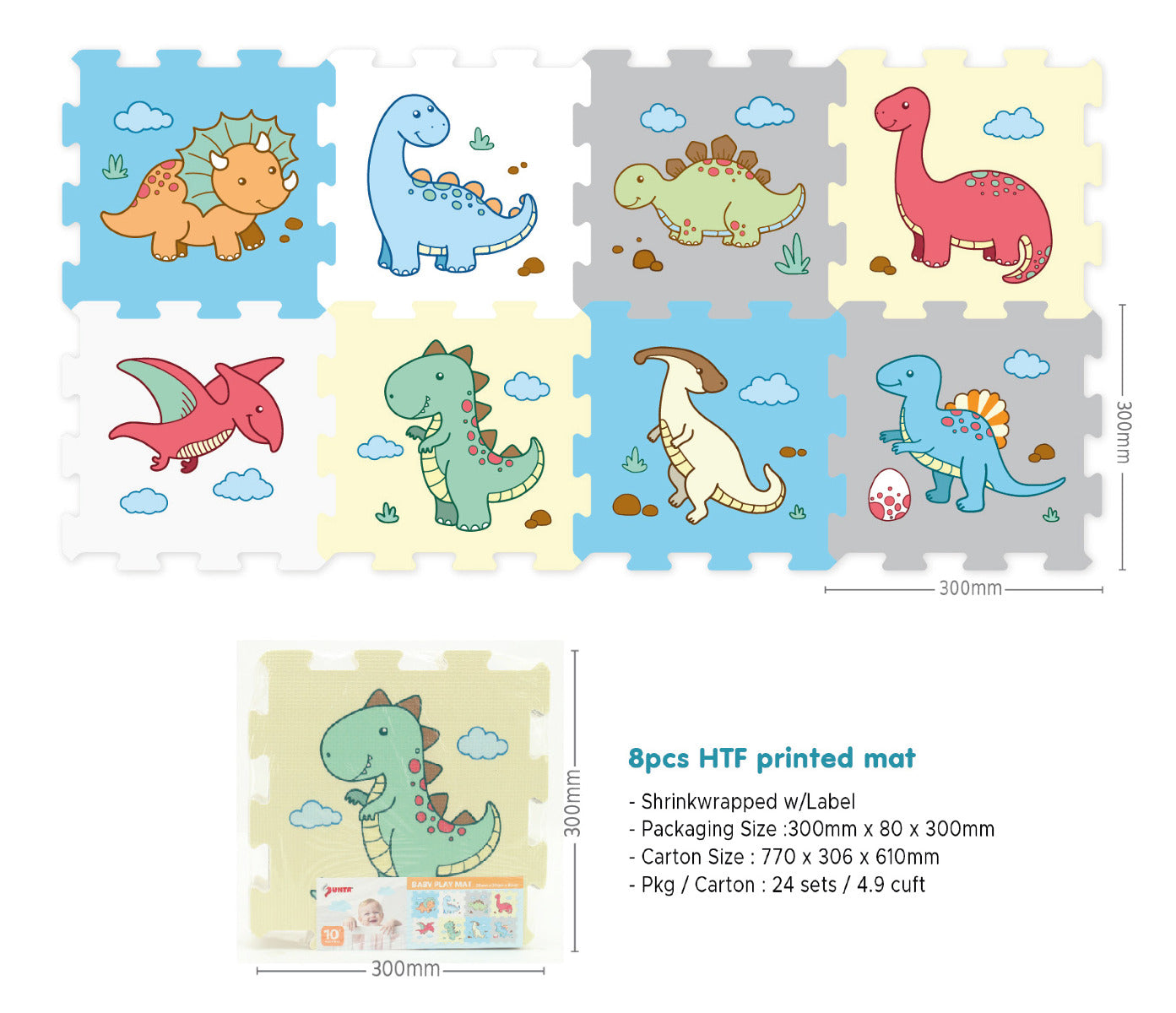 Sunta Dinosaur Puzzle mat Sunta Yallatoys