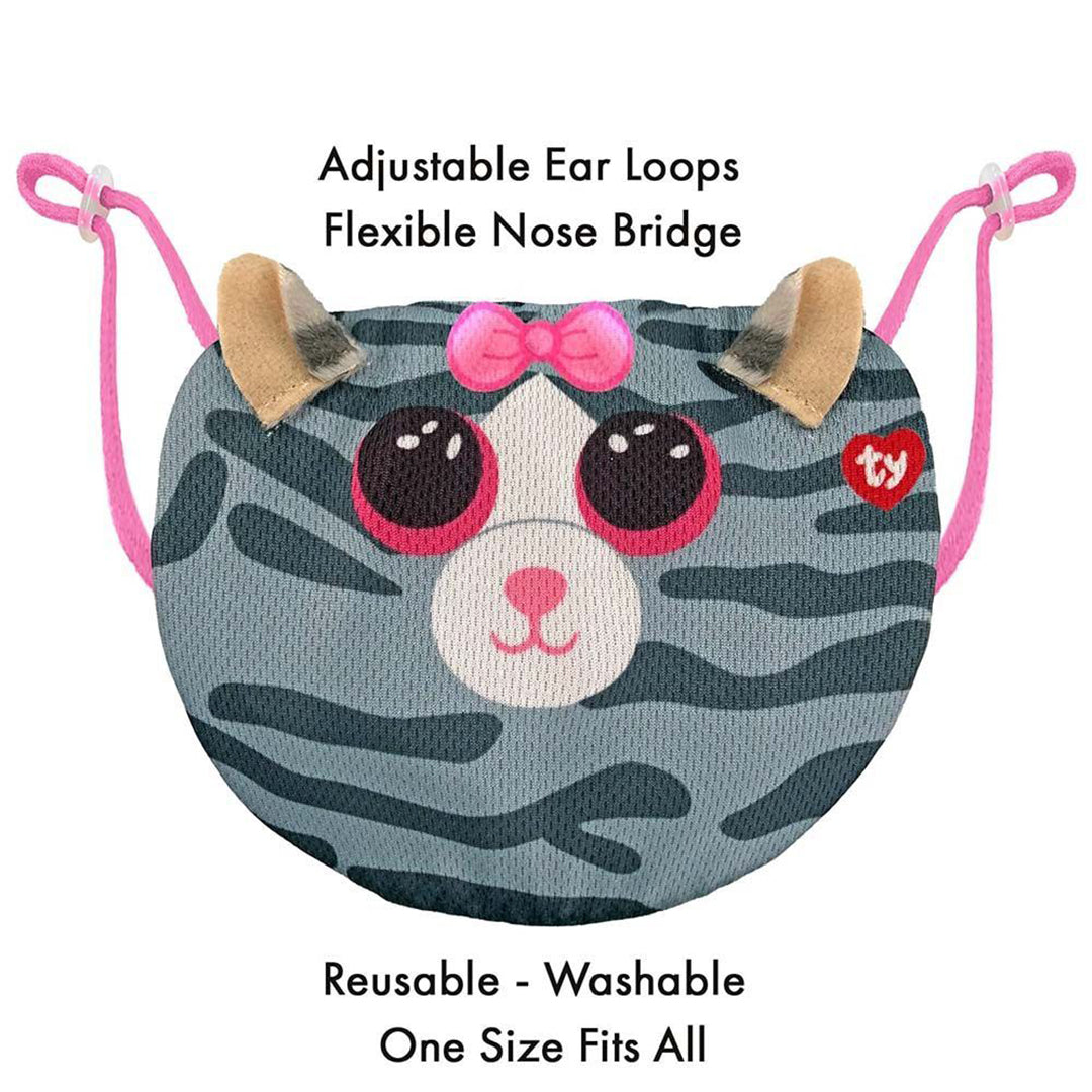 Buy TY Mask Cat Kiki Gray | Yallatoys.com