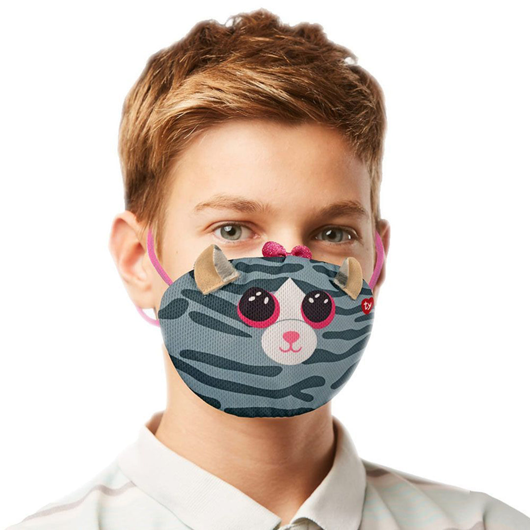 Buy TY Mask Cat Kiki Gray | Yallatoys.com