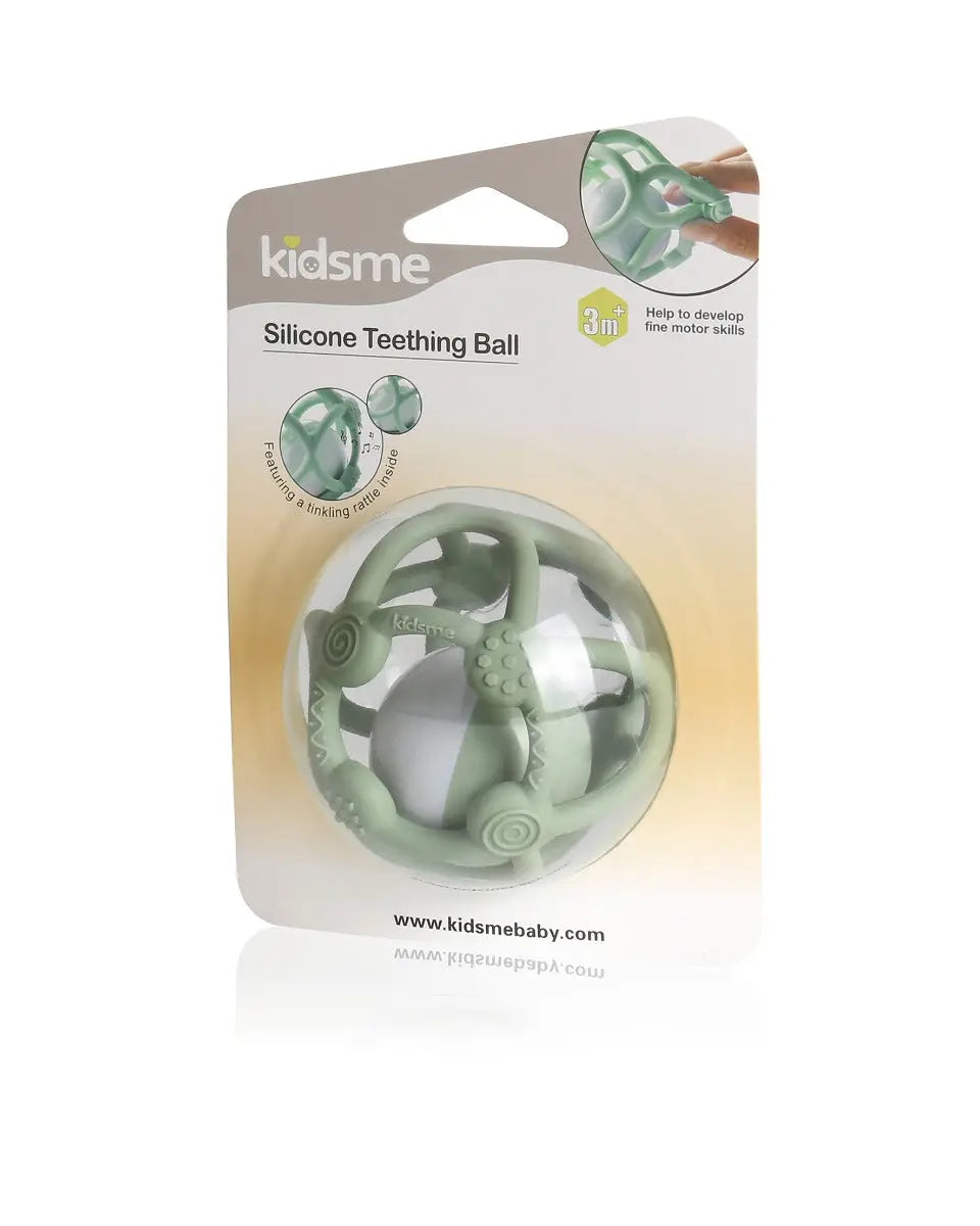 Kidsme Silicone Teething  Ball Green Kidsme Yallatoys