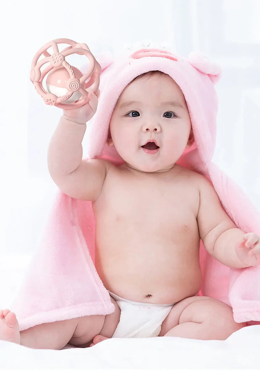 Kidsme Silicone Teething Ball Pink Kidsme Yallatoys