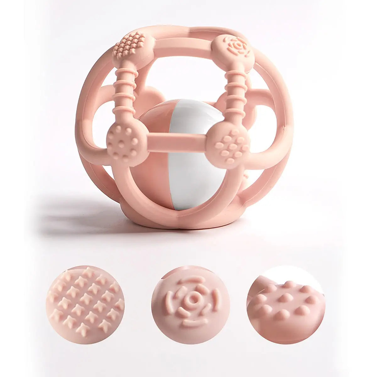 Kidsme Silicone Teething Ball Pink Kidsme Yallatoys