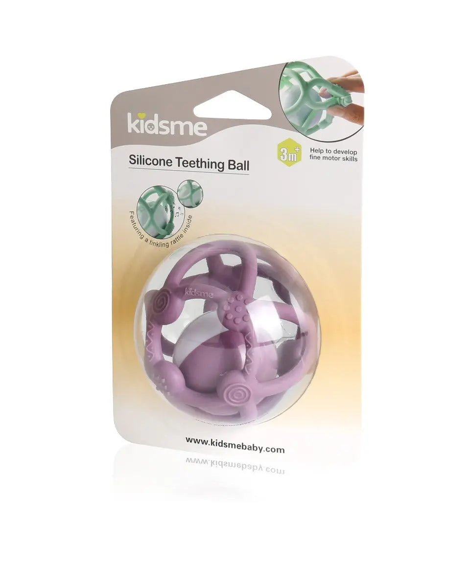 Kidsme Silicone Teething  Ball Purple Kidsme Yallatoys