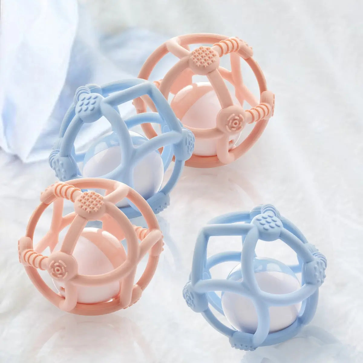 Kidsme Silicone Teething Ball Blue Kidsme Yallatoys