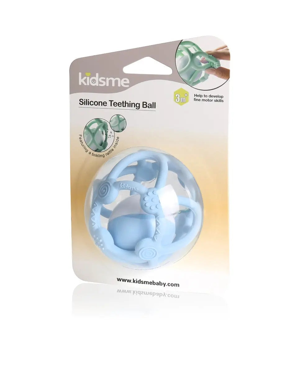 Kidsme Silicone Teething Ball Blue Kidsme Yallatoys
