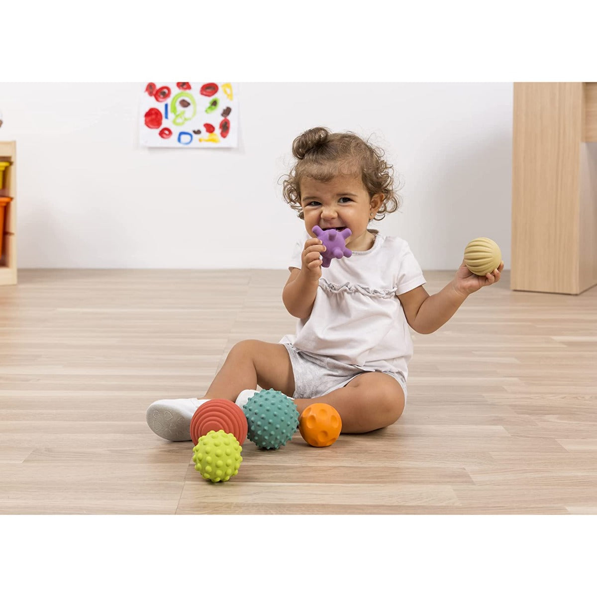 Buy Miniland 6 Sensory Balls Natural Rubber Latex | Yallatoys.com