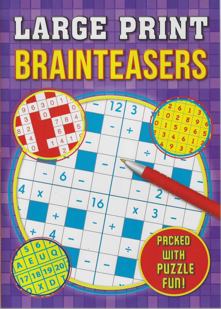 Buy Large Print Brainteaser Packed With Puzzle Fun | Yallatoys.com