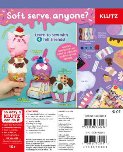 Buy Sew Your Own Ice Cream Animals | Yallatoys.com