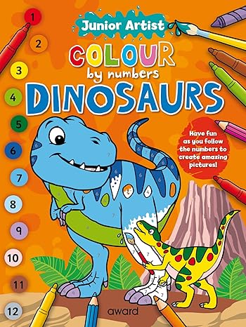 Buy Junior Artist Colour By number Dinosaurs | Yallatoys.com