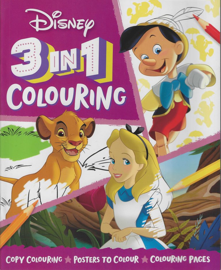 Buy Disney 3 In 1 Colouring | Yallatoys.com