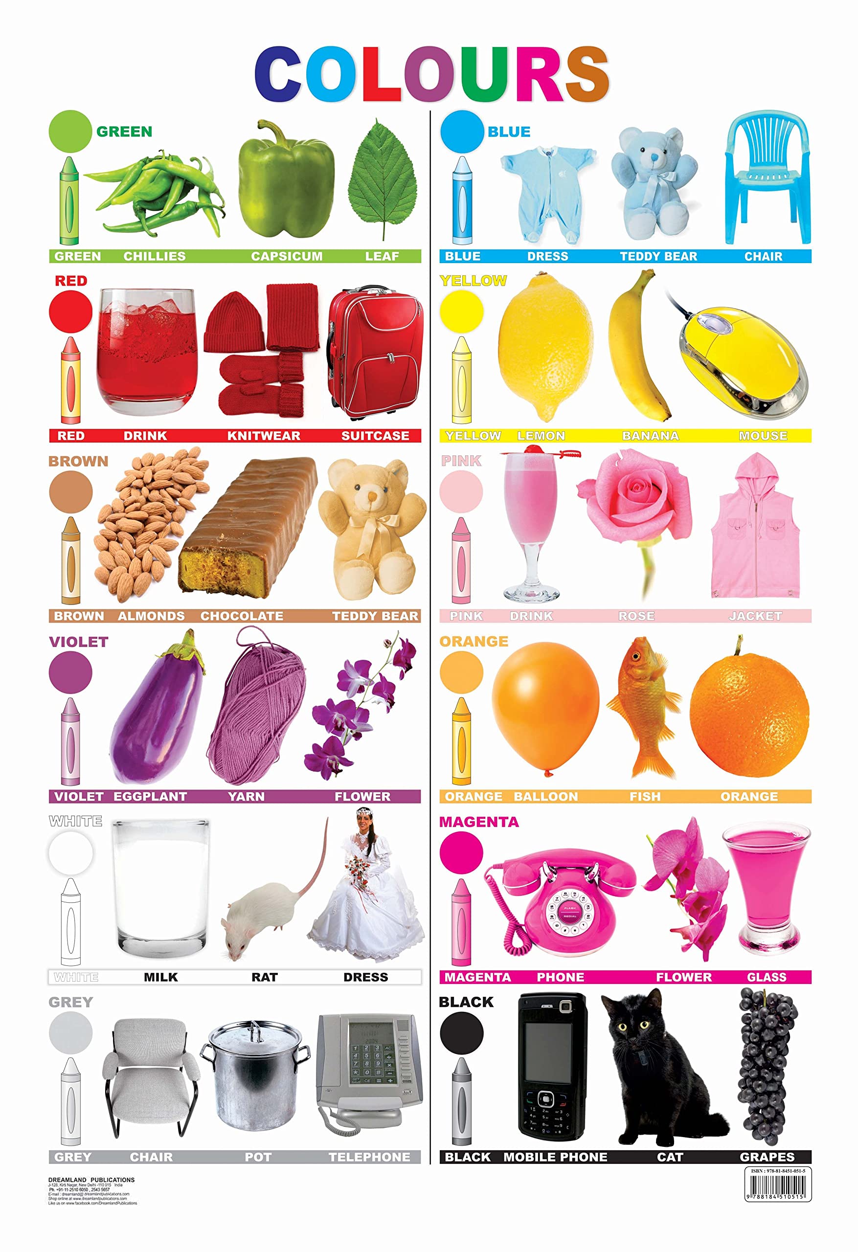 Buy Educational Chart Colours | Yallatoys.com